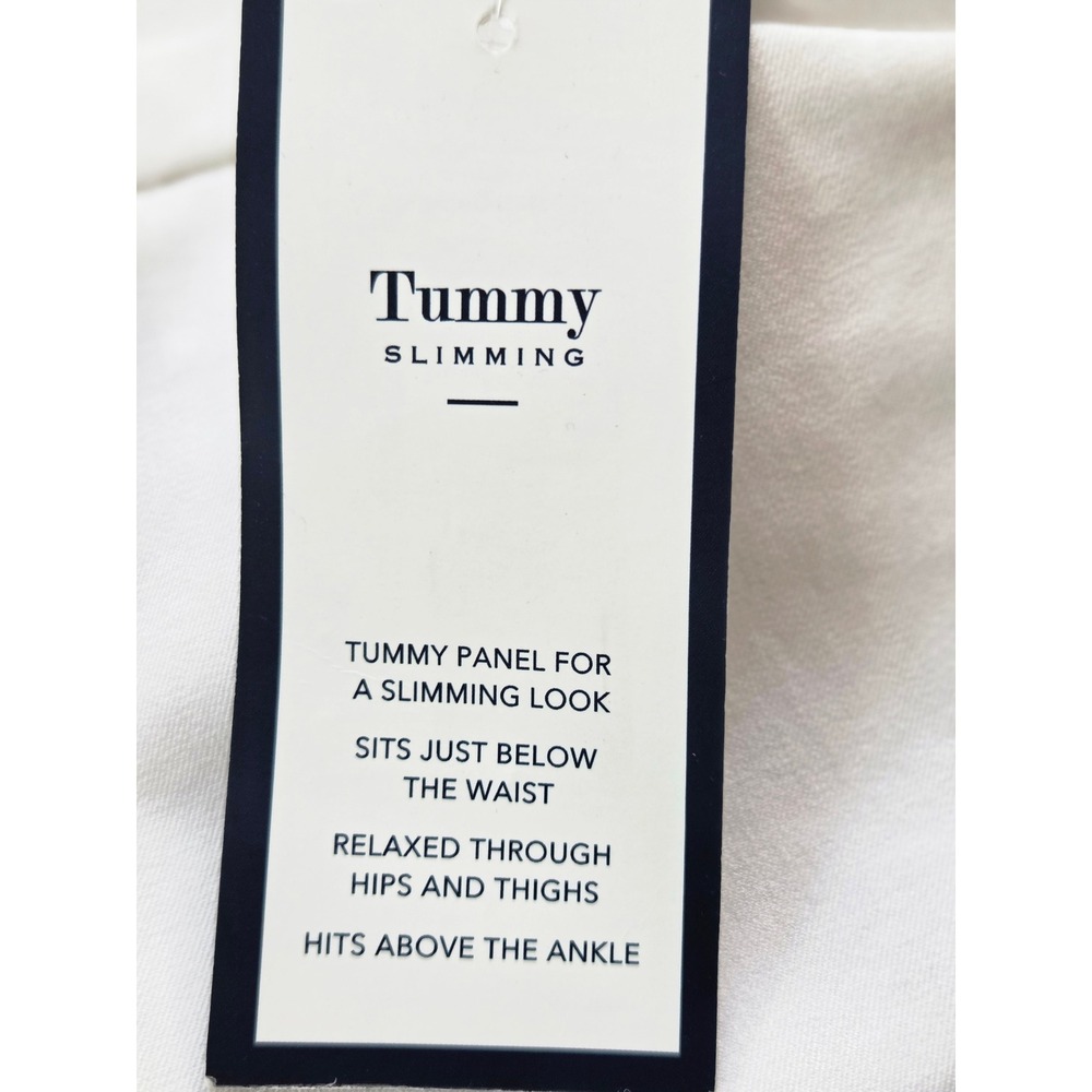 Charter Club Plus Slim Leg Crop Pants Womens 18W White‎ Tummy Control NWT $79 - Picture 8 of 9